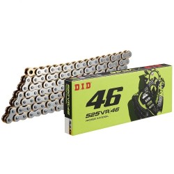 ΑΛΥΣΙΔΑ DID 525-118L VR46 ΑΣΗΜΙ ΧΡΥΣΗ