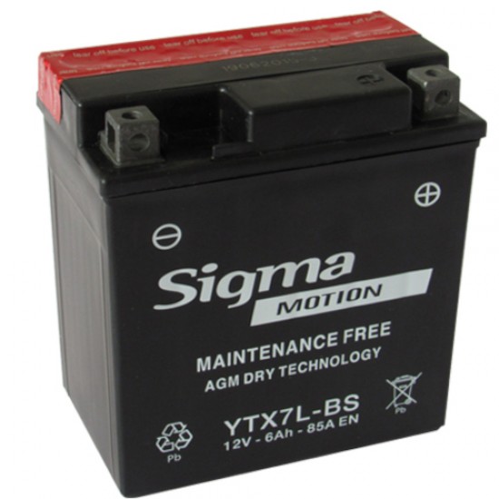 ΜΠΑΤΑΡΙΑ YTX7L-BS 12V6AH SIGMA