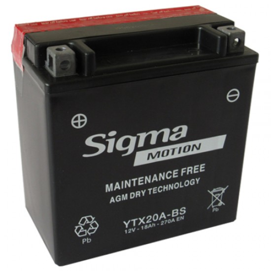 ΜΠΑΤΑΡΙΑ YTX20A-BS 12V18AH SIGMA