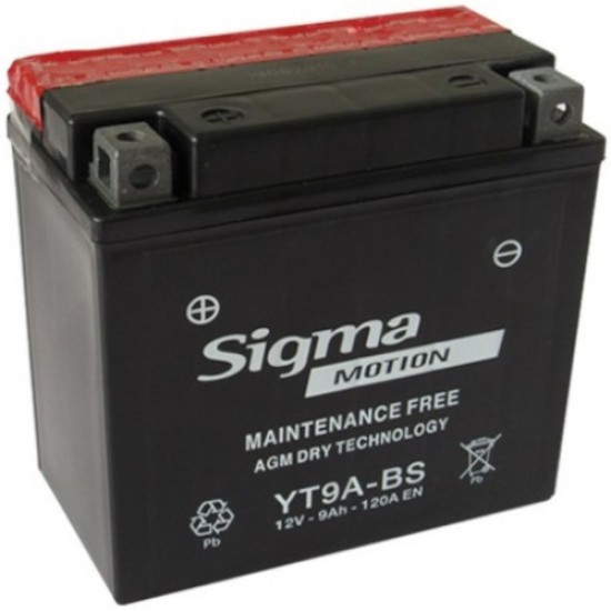 ΜΠΑΤΑΡΙΑ YT9A-BS 12V9AH SIGMA MOTION