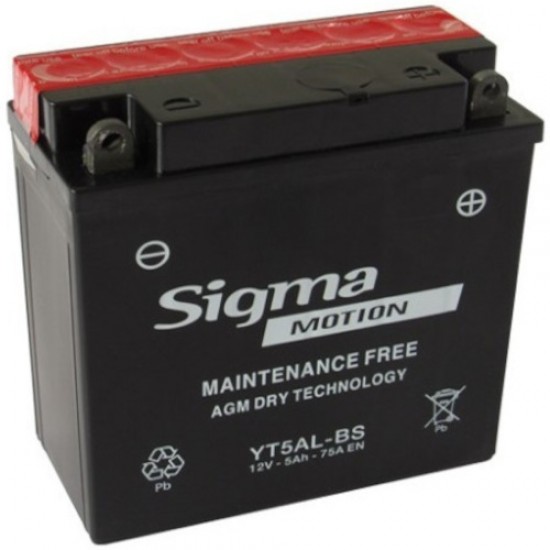 ΜΠΑΤΑΡΙΑ YT5AL-BS 12V5AH SIGMA
