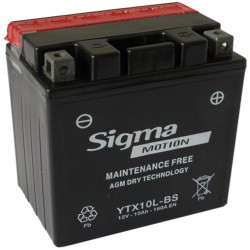 ΜΠΑΤΑΡΙΑ YTX10L-BS 12V10AH SIGMA MOTION MOTO (EBX10L-BS) RIGH