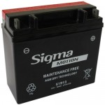 ΜΠΑΤΑΡΙΑ 51913 12V 18AH SIGMA MOTION MOTO (EBX20PL-BS) RIGHT