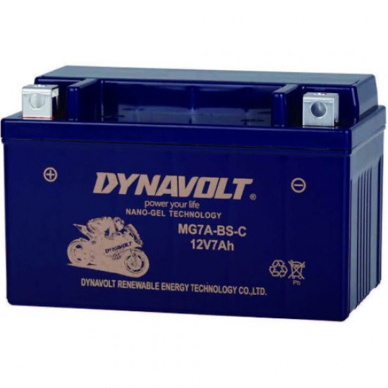 ΜΠΑΤΑΡΙΑ DYNAVOLT YTX7A-BS MG7A-BS-C NANOGEL 235CA 125CCA