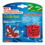 ΑΚΡΟΔΕΚΤΑΚΙΑ LAMPA BULLET ΑΡΣΕΝΙΚΑ-ΘΗΛΥΚΑ (20-20τμχ) Φ-4mm ΚΟΚΚΙΝΑ