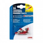 ΑΚΡΟΔΕΚΤΑΚΙΑ LAMPA ΘΗΛΥΚΑ 6.3x8mm 10τμχ ΚΟΚΚΙΝΑ