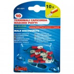 ΑΚΡΟΔΕΚΤΑΚΙΑ LAMPA ΑΡΣΕΝΙΚΑ 6.3x8mm 10τμχ ΚΟΚΚΙΝΑ