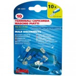ΑΚΡΟΔΕΚΤΑΚΙΑ LAMPA ΑΡΣΕΝΙΚΑ 6.3x8mm 10τμχ ΜΠΛΕ