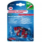 ΑΚΡΟΔΕΚΤΑΚΙΑ LAMPA BULLET ΑΡΣΕΝΙΚΑ 10τμχ Φ-4mm ΚΟΚΚΙΝΑ