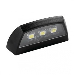 ΦΑΝΑΡΙ ΠΙΝΑΚΙΔΑΣ LAMPA E-LON 12V 3LED ΜΑΥΡΟ ΜΕ ΑΣΠΡΟ ΦΩΣ