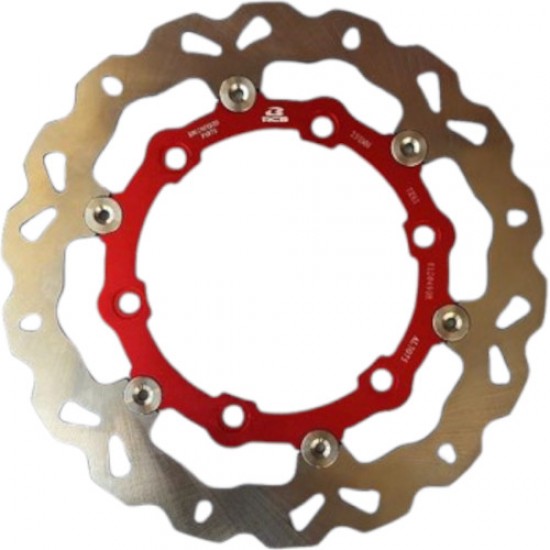 ΔΙΣΚΟΠΛΑΚΑ ΕΜΠΡΟΣ RACING BOY GTR 150 S-SERIES ΚΟΚΚΙΝΗ 298MM