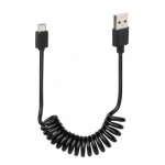 ΚΑΛΩΔΙΟ ΦΟΡΤΙΣΗΣ USB LAMPA (USB-MICRO USB) ΣΠΙΡΑΛ 22>100CM SILVER LINE