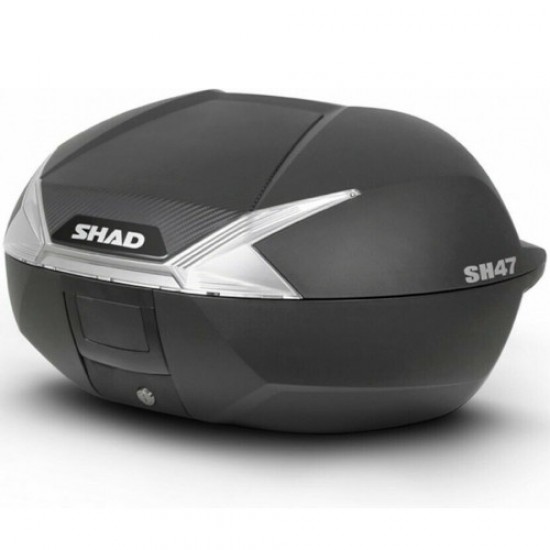 ΒΑΛΙΤΣΑ SHAD SH47 ΜΑΥΡΗ ΜΕ ΑΣΠΡΑ ΚΡΥΣΤΑΛΛΑ