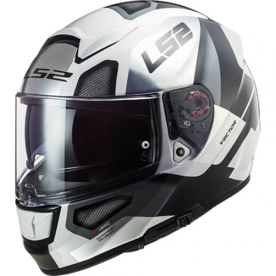 ΚΡΑΝΟΣ LS2 FF397 VECTOR EVO AUTOMAT ΑΣΠΡΟ ΤΙΤΑΝΙΟ