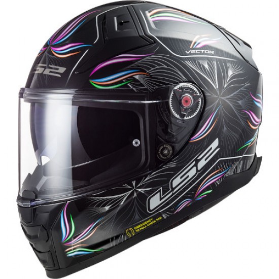 ΚΡΑΝΟΣ LS2 FF811 VECTOR II TROPICAL BLACK WHITE