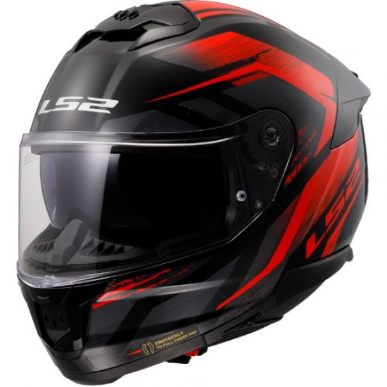 ΚΡΑΝΟΣ LS2 FF808 STREAM II FURY BLACK RED