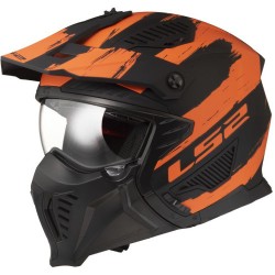 ΚΡΑΝΟΣ LS2 OF606 DRIFTER MUD BLACK ORANGE