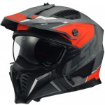ΚΡΑΝΟΣ LS2 OF606 DRIFTER DEVOR MATT SILVER TITANIUM RED