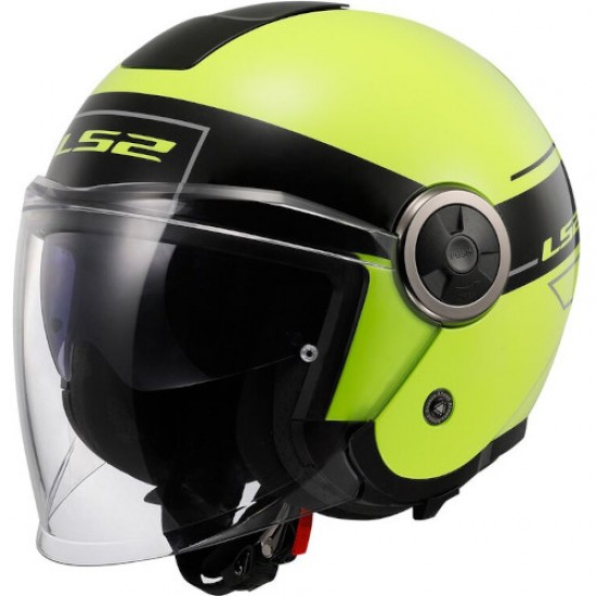 ΚΡΑΝΟΣ LS2 OF620 CLASSY CLASSIC BLACK H-V YELLOW