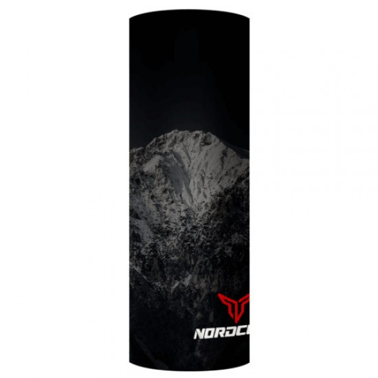 ΠΕΡΙΛΑΙΜΙΟ NORDCODE TUBE NECK 5 MOUNTAIN ΜΑΥΡΟ ΓΚΡΙ ONE SIZE