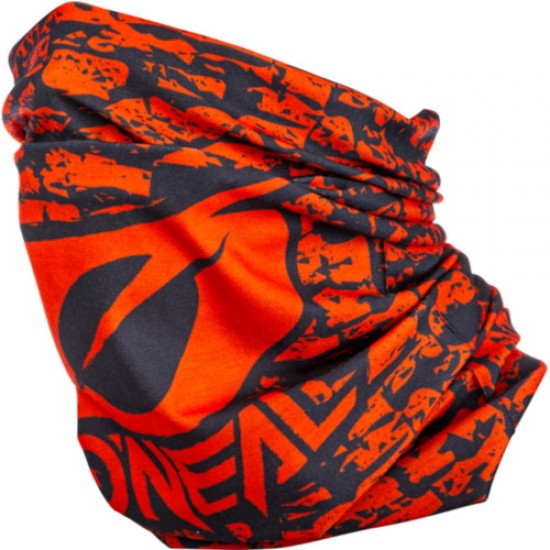 ΠΕΡΙΛΑΙΜΙΟ ONEAL NECKWARMER WALL ΜΑΥΡΟ KOKKINO ONE SIZE