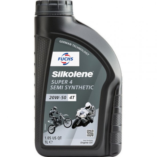 ΛΑΔΙ SILKOLENE SUPER 4 20W50 SEMI-SYNTH 1L