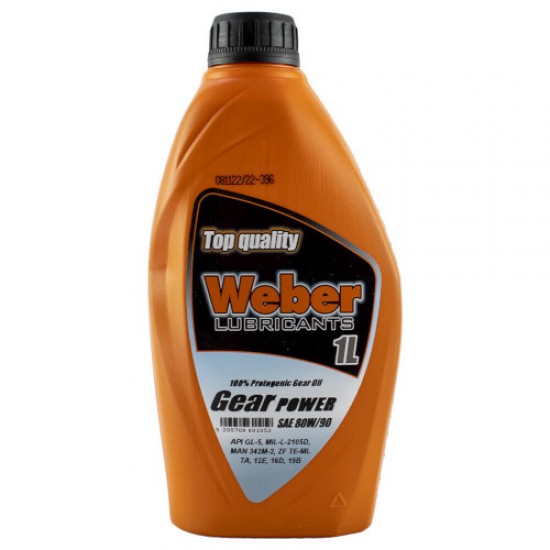 ΛΑΔΙ WEBER GEAR POWER 80W90 1L
