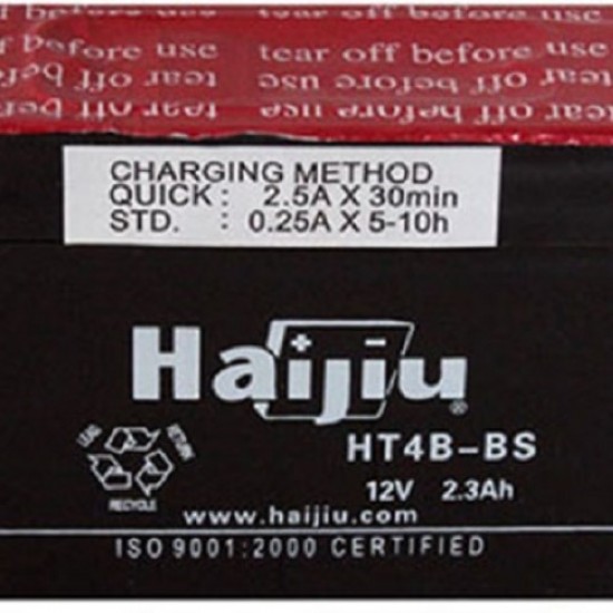 ΜΠΑΤΑΡΙΑ YT4B-BS ΜΕ ΥΓΡΑ HAIJIU ROC