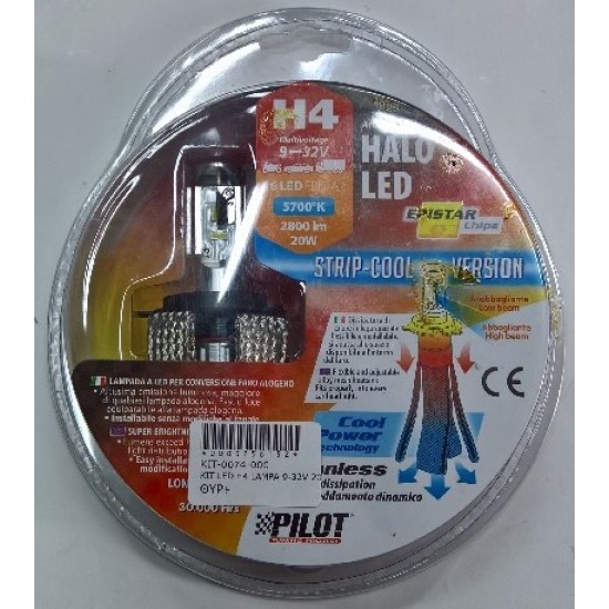 ΚΙΤ LED H4 LAMPA 9-32V 20W 5700K