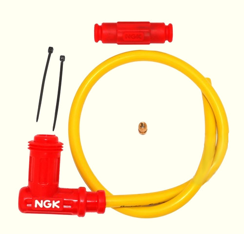 ΠΙΠΑ ΣΙΛΙΚΟΝΗΣ NGK ΟΡΘΗ ΓΩΝΙΑ ΜΕ ΚΙΤΡΙΝΟ ΚΑΛΩΔΙΟ KOKKINH