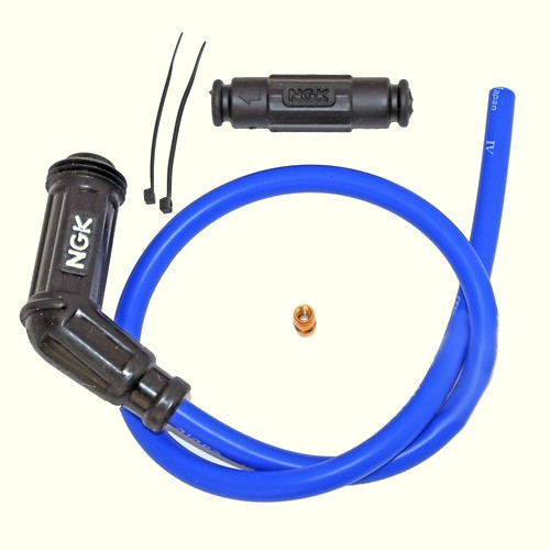 ΠΙΠΑ ΣΙΛΙΚΟΝΗΣ NGK ΑΜΒΛΕΙΑ ΓΩΝΙΑ ΜΕ ΜΠΛΕ ΚΑΛΩΔΙΟ ΜΑΥΡΗ