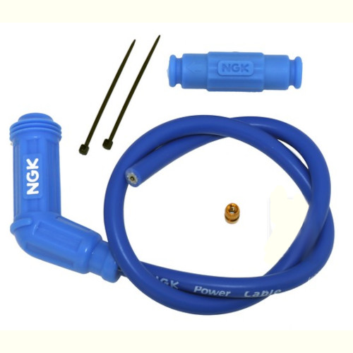 ΠΙΠΑ ΣΙΛΙΚΟΝΗΣ NGK ΑΜΒΛΕΙΑ ΓΩΝΙΑ ΜΕ ΜΠΛΕ ΚΑΛΩΔΙΟ ΜΠΛΕ