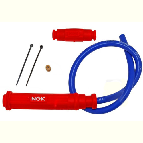 ΠΙΠΑ ΣΙΛΙΚΟΝΗΣ NGK ΙΣΙΑ ΜΕ ΜΠΛΕ ΚΑΛΩΔΙΟ ΚΟΚΚΙΝΗ
